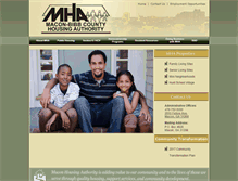 Tablet Screenshot of maconhousing.com
